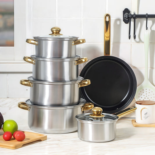 Premium Stainless Steel Multifunctional Cookware Set